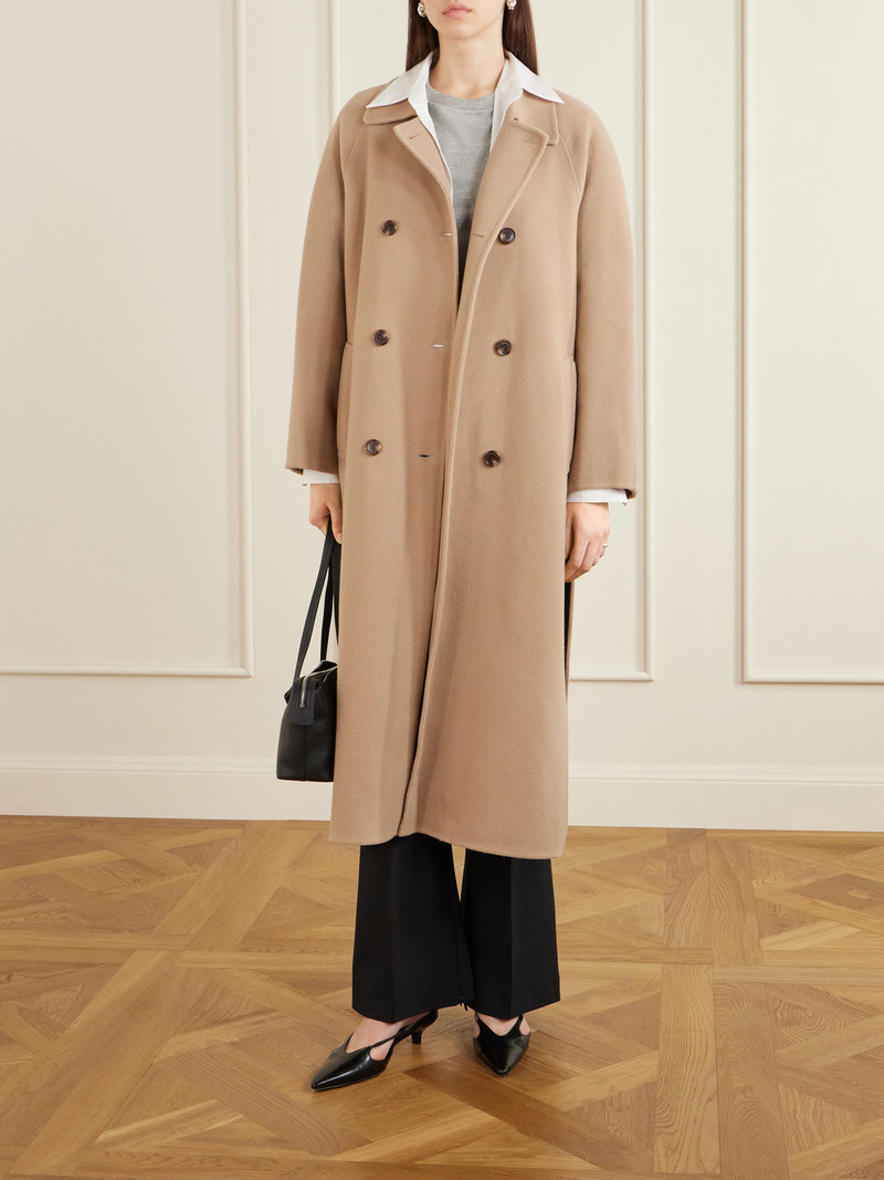 Theory Double-breasted Wool And Cashmere-blend Coat outlook