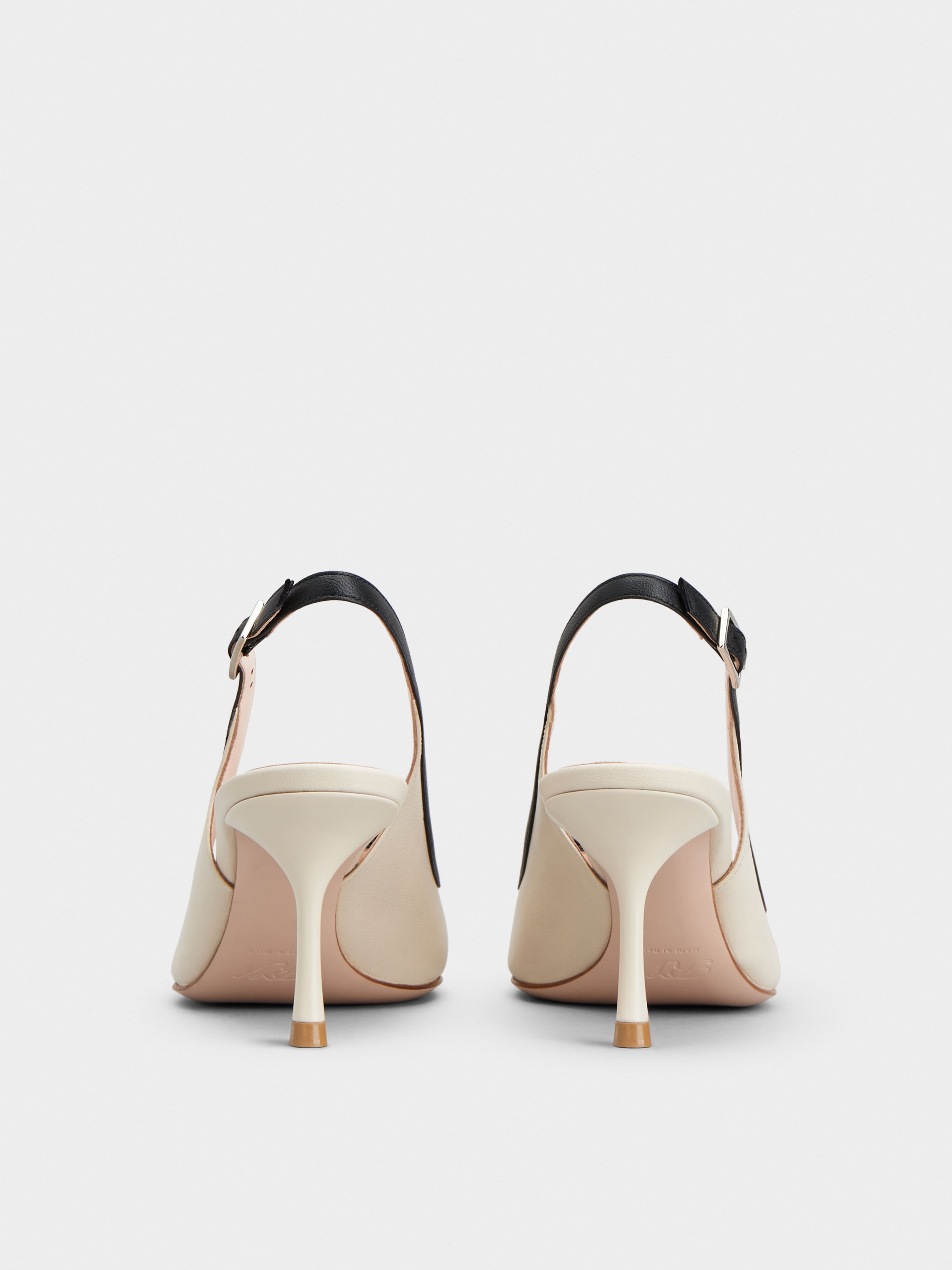 Viv' In The City Bicolor Slingback Pumps in Nappa Leather - 5