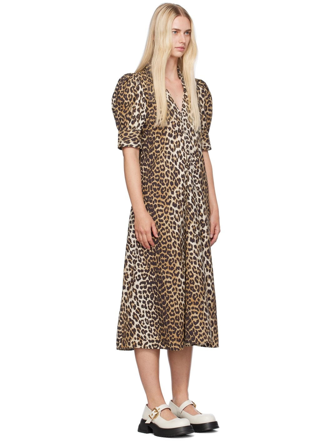 Brown Leopard Maxi Dress - 2