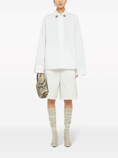 Jil Sander cotton-silk tailored Bermuda shorts outlook