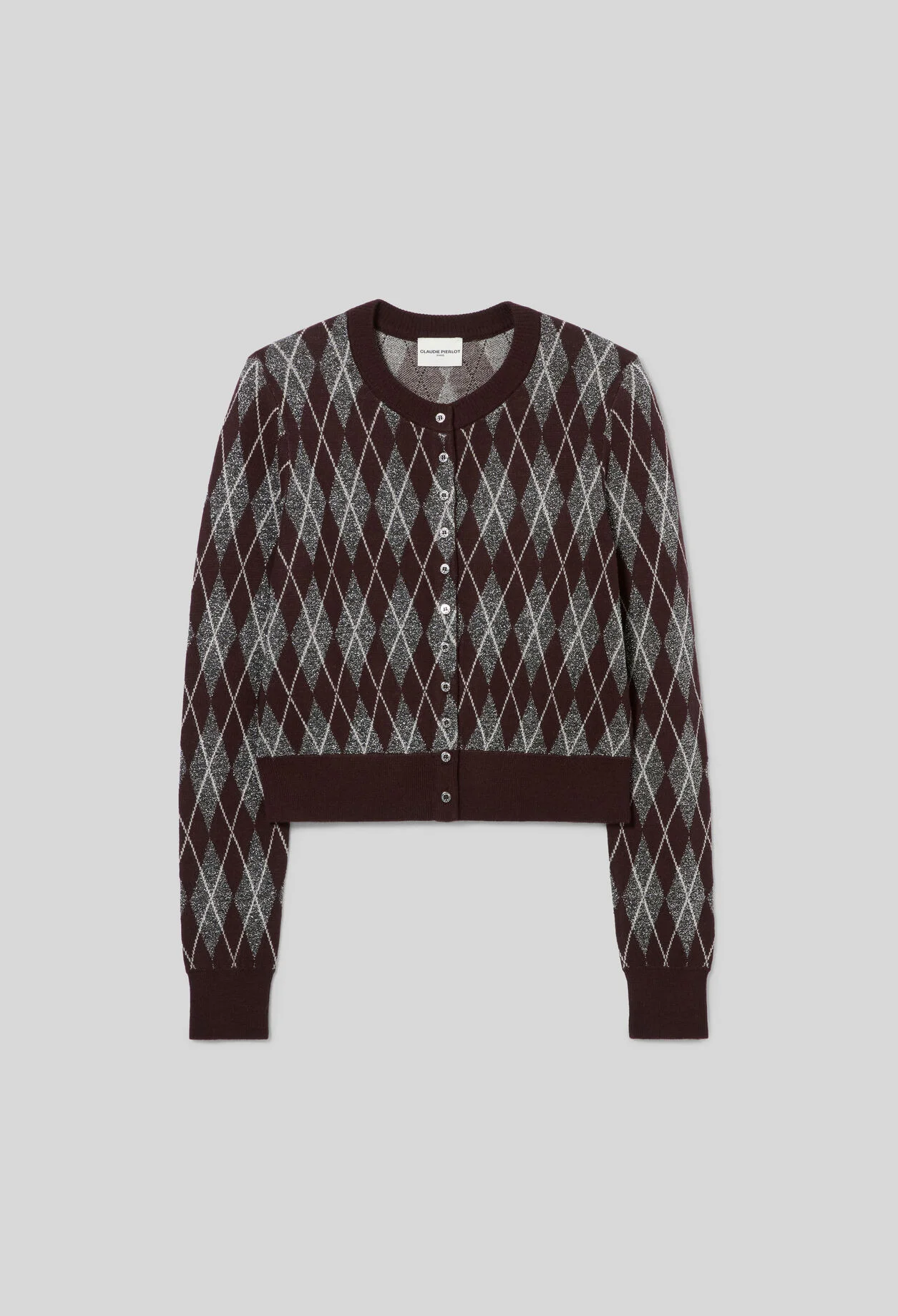 ARGYLE KNITTED CARDIGAN - 1