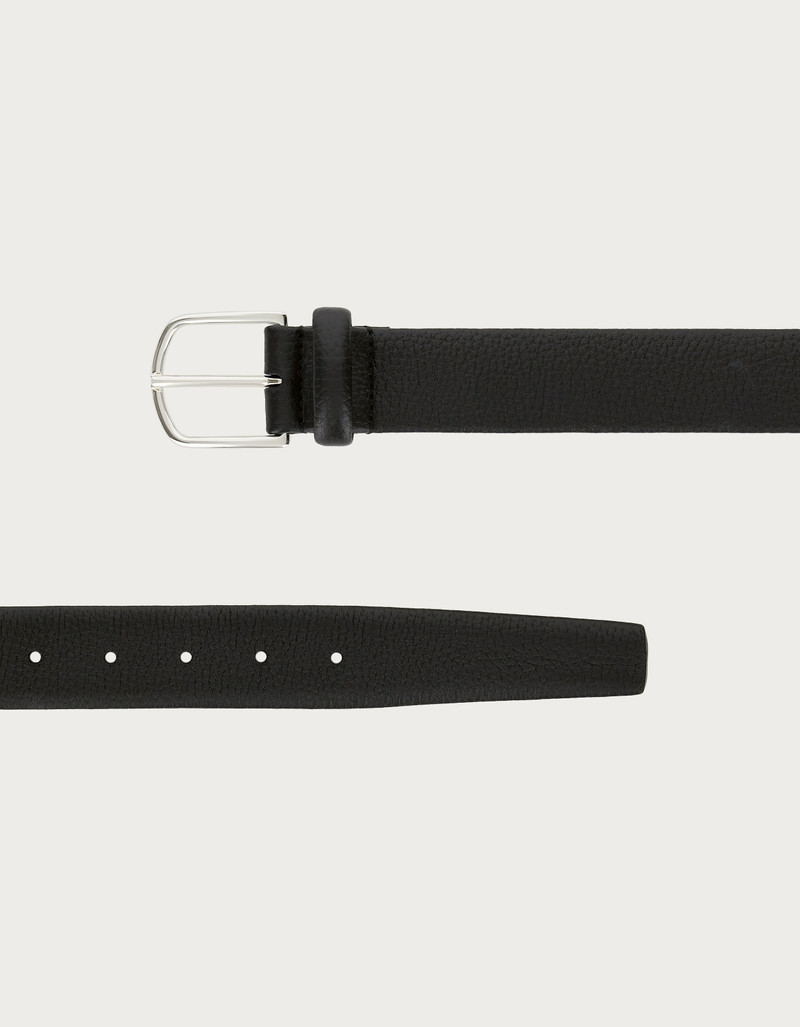 Canali BLACK TUBULAR DEERSKIN BELT outlook