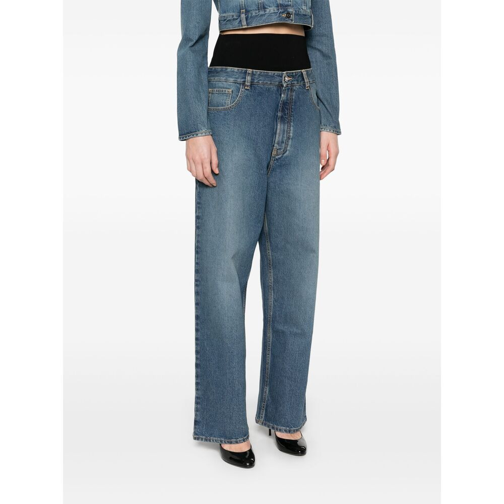 Alaïa Blue Denim - Tapered Jeans Women - 4