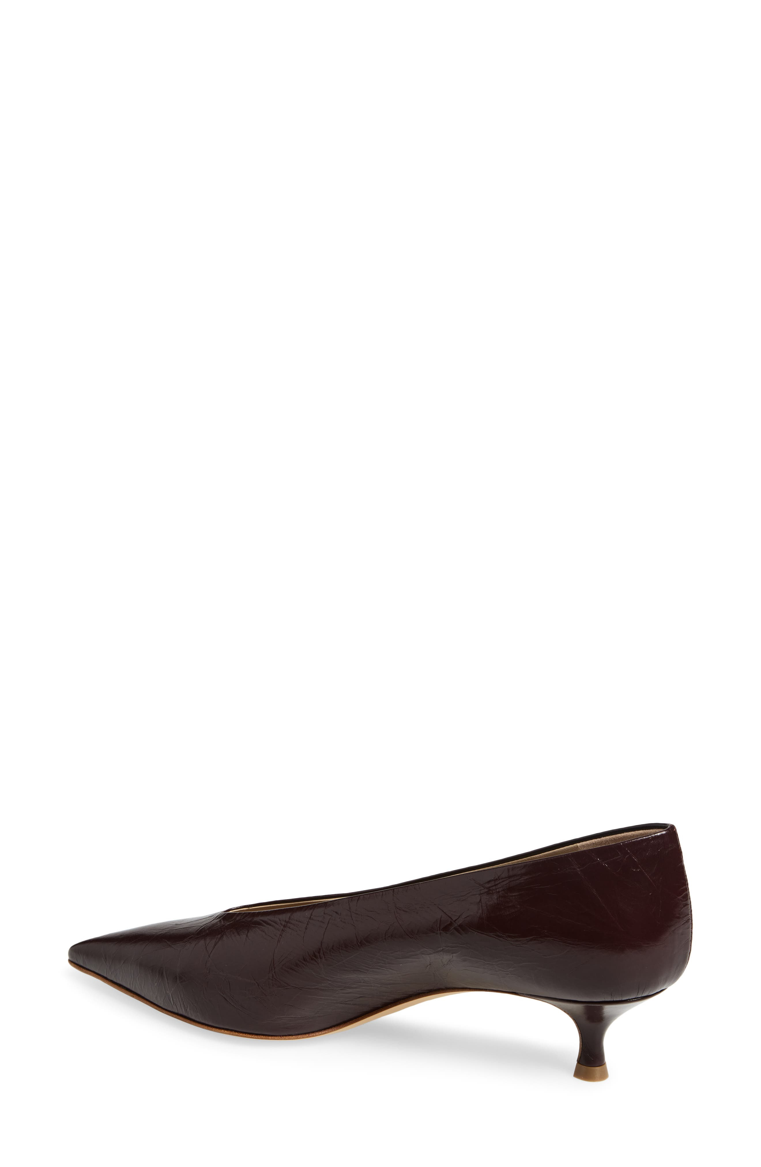 Le Monde Beryl Babouche Kitten Heel Pump in Aubergine at Nordstrom - 2