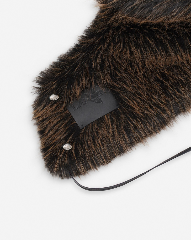 LANVIN X FUTURE FAUX FUR FISHERMAN HAT 5