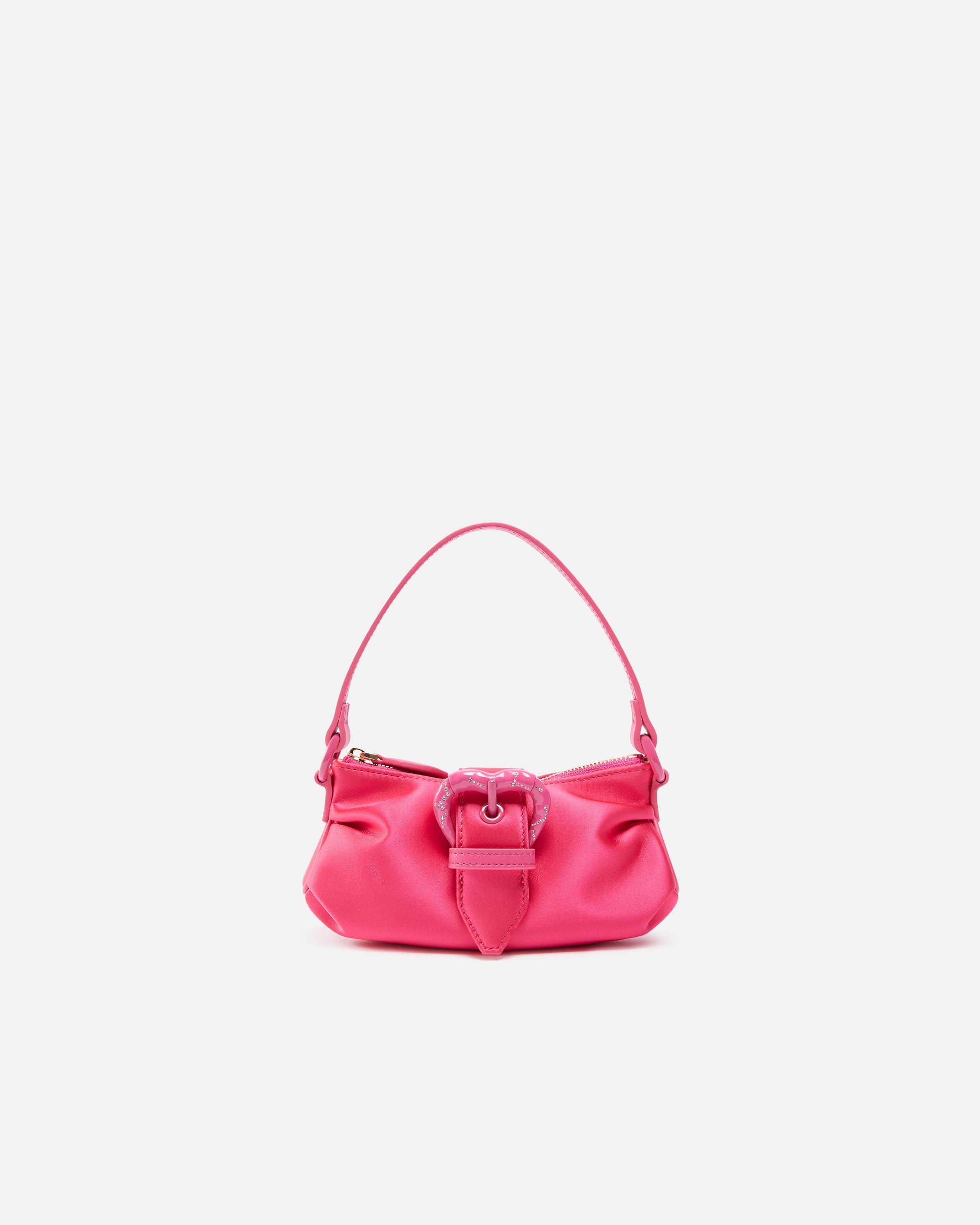 DUCHESSE CLUTCH WITH HEART-SHAPED BUCKLE - 1