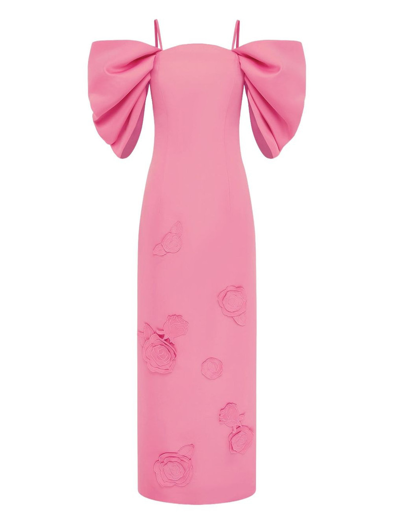 Arabella floral-appliqué maxi dress 1