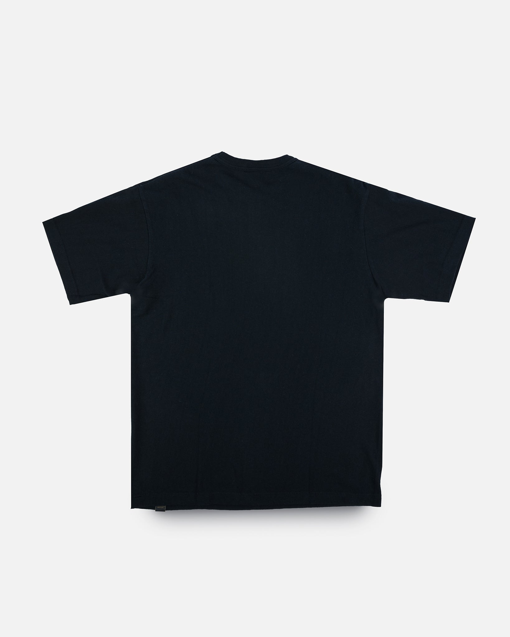IHT-1610L-BLK 6.5oz Loopwheel Crew Neck T-Shirt with longer body - Black - 5