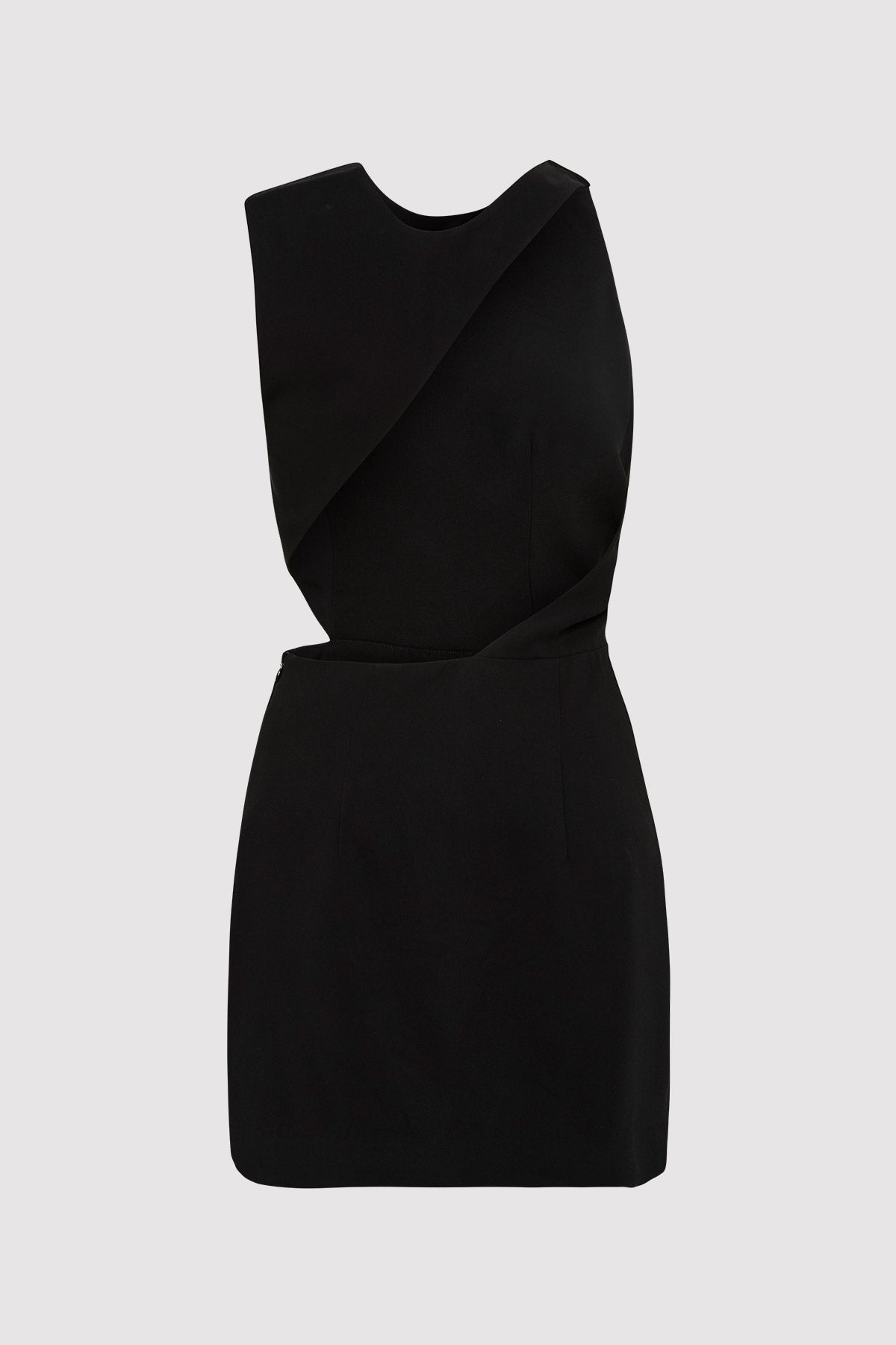 Deconstructed Mini Dress - Black - 6