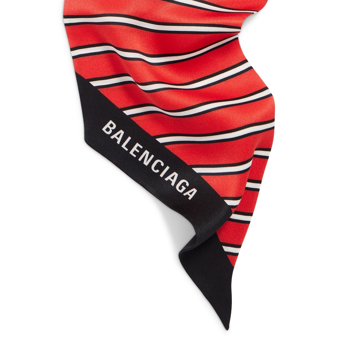 Women's Striped Scarf  in Red/white - 4