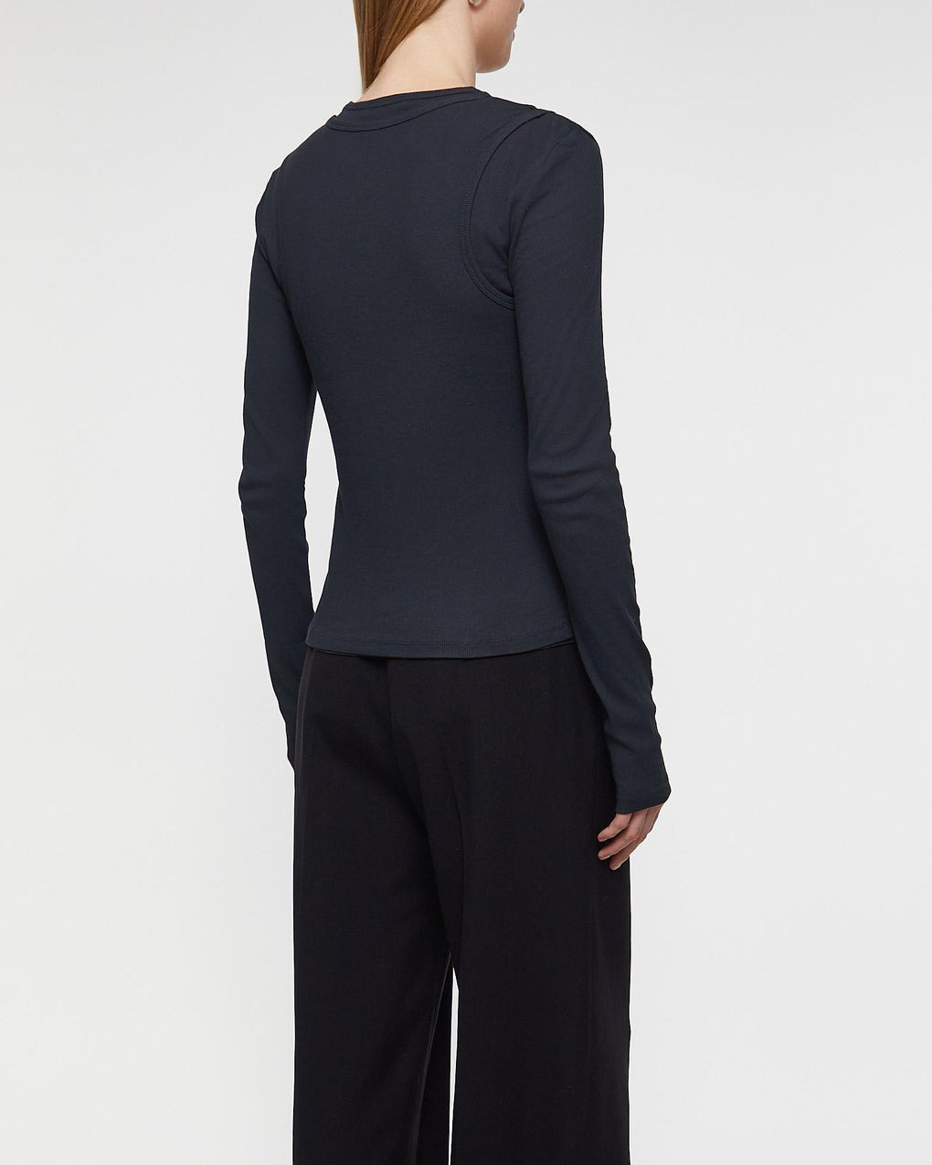 T-shirt Long Sleeve Layered Black - 4