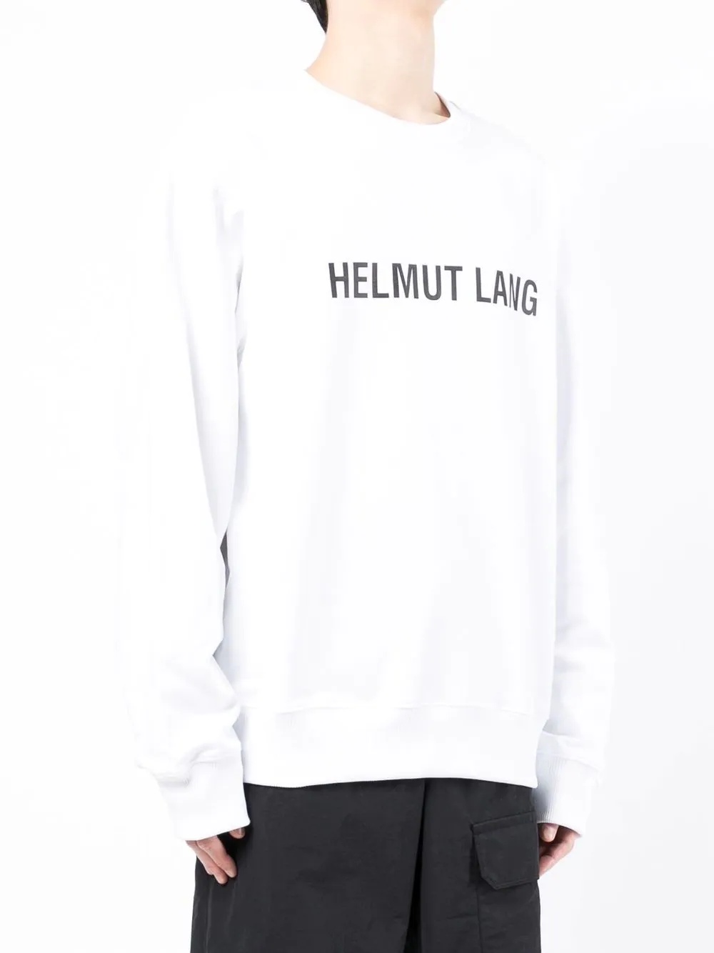 logo-print long-sleeved sweatshirt - 3