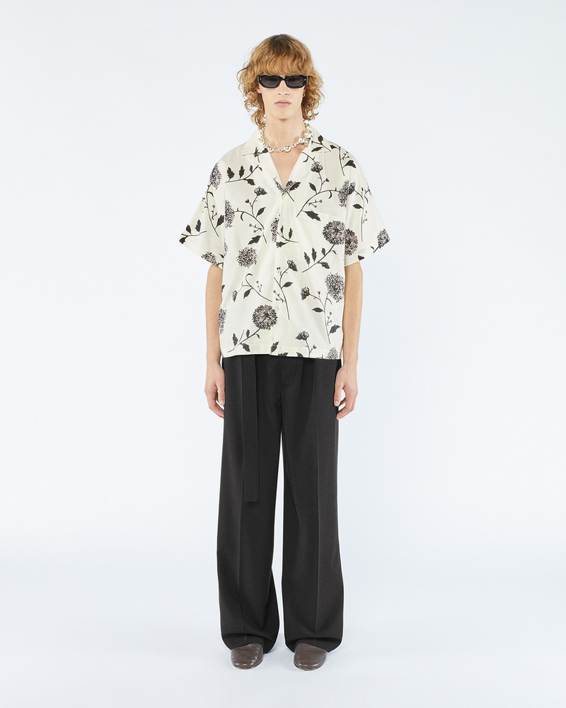 YUKI - Cotton and silk blend shirt - Botanical floral 1