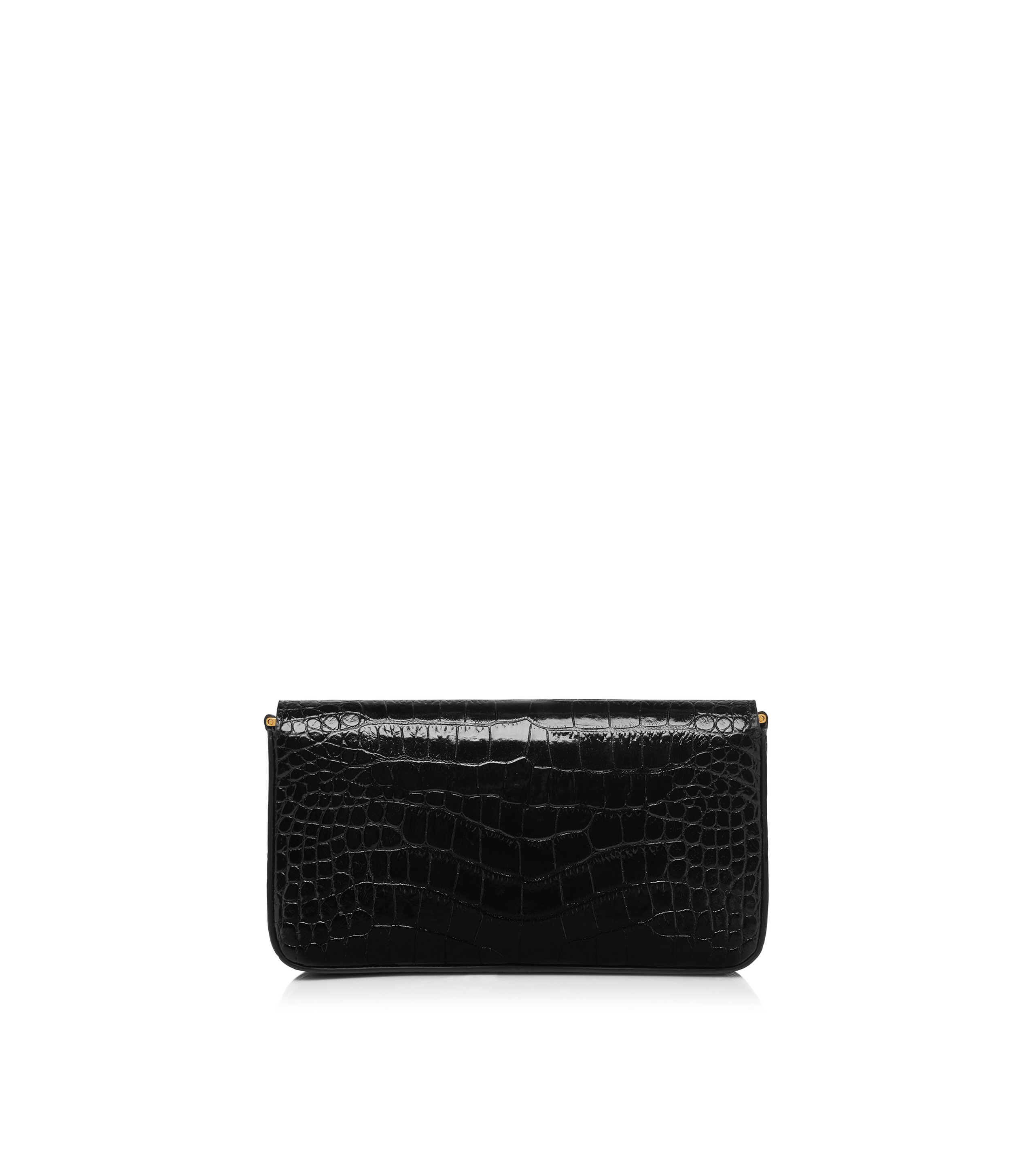 SHINY STAMPED CROCODILE LEATHER WALLIS MINI BAG - 3