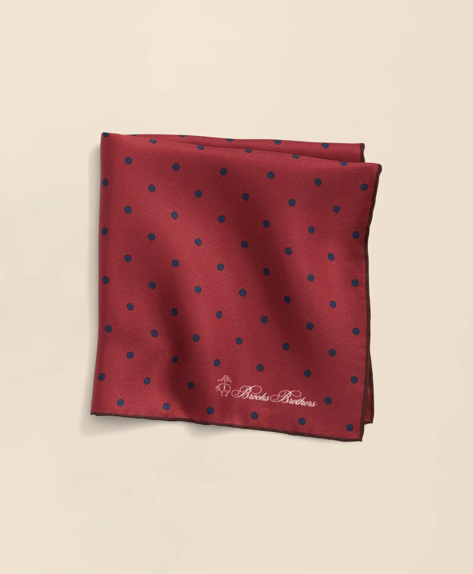 Small Dot Silk Pocket Square - 1