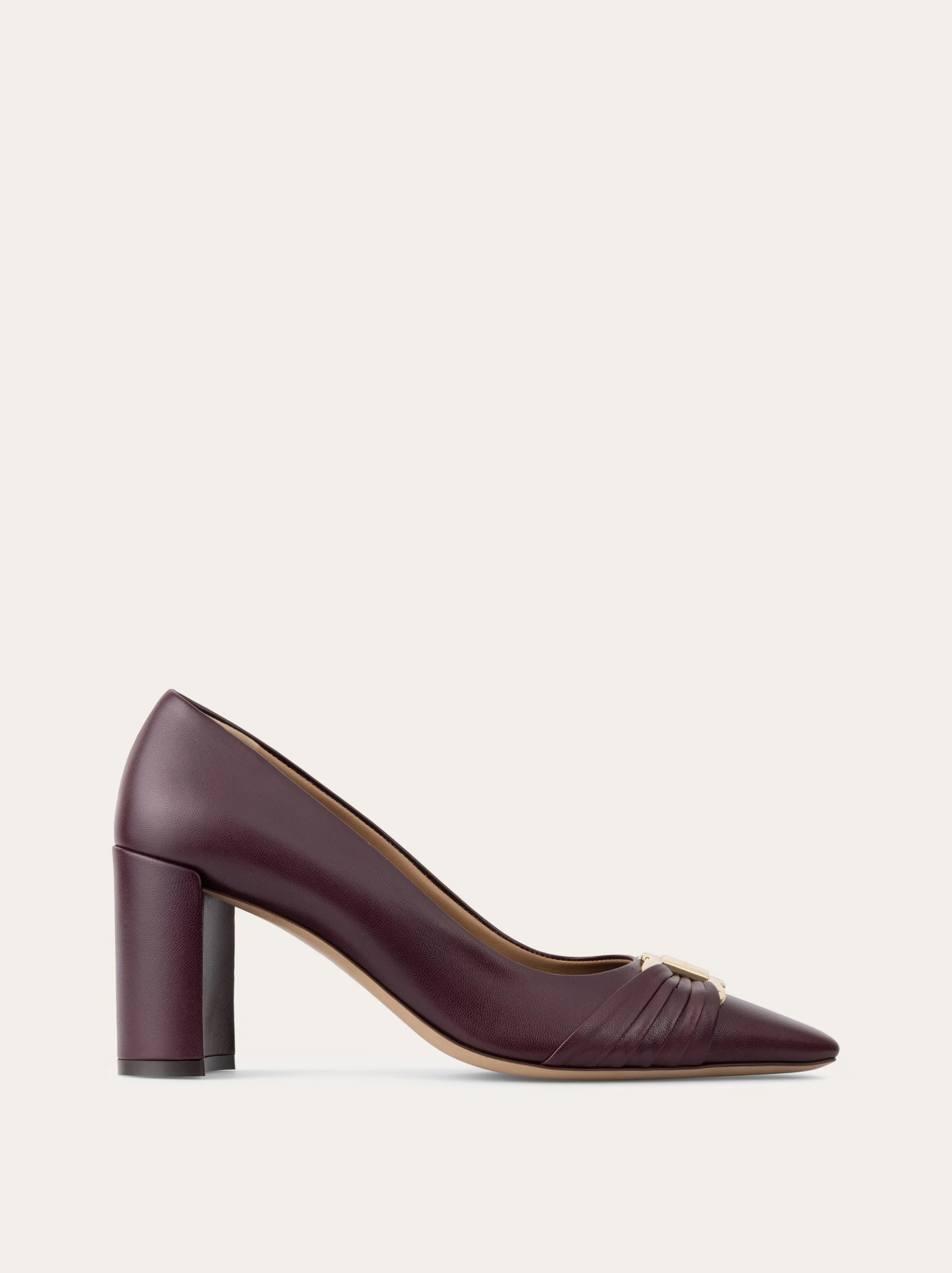 Gancini ornament pump with bock heel - 1