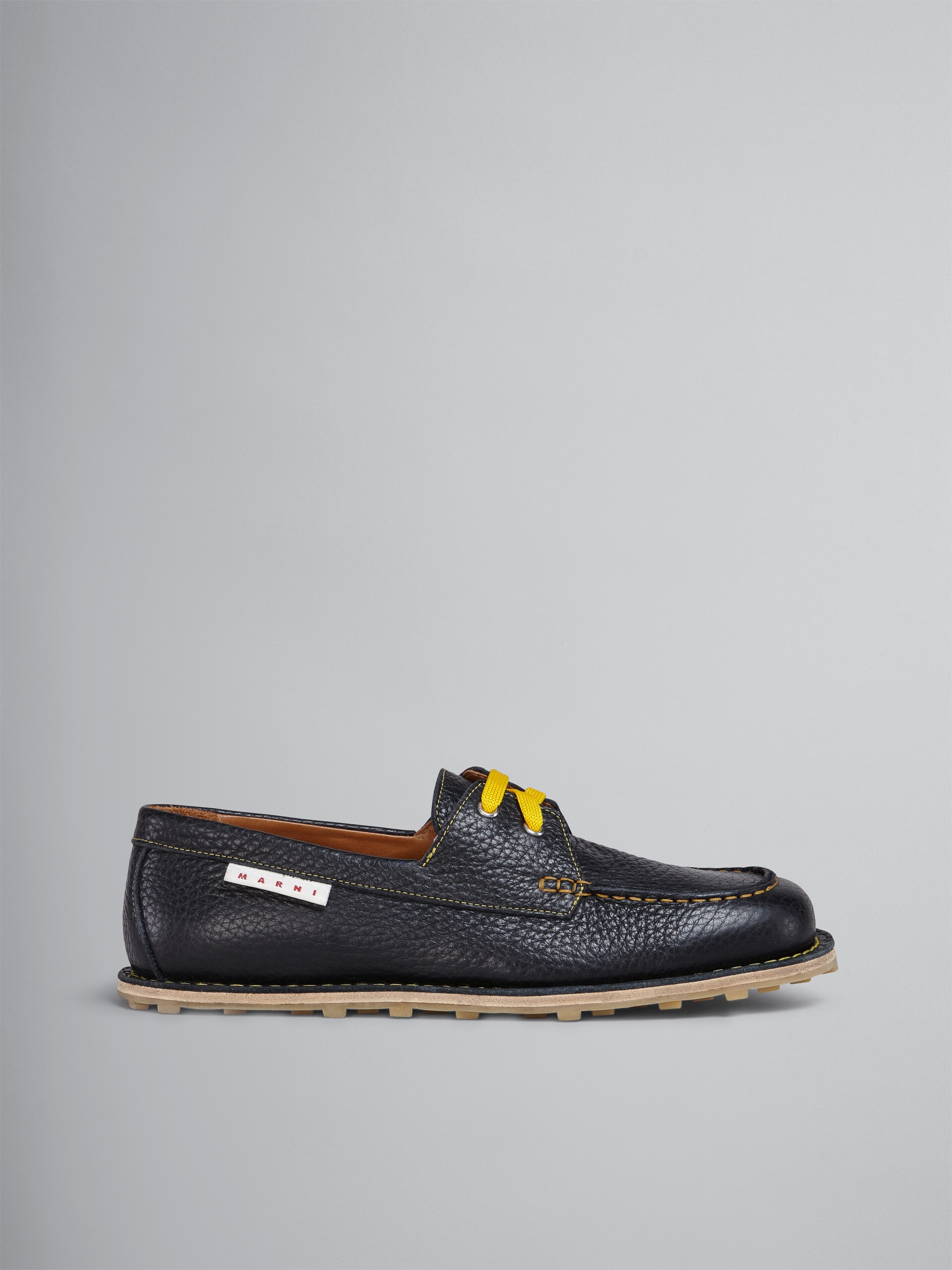 DERBY LACE-UP IN GRAINED CALF - 1