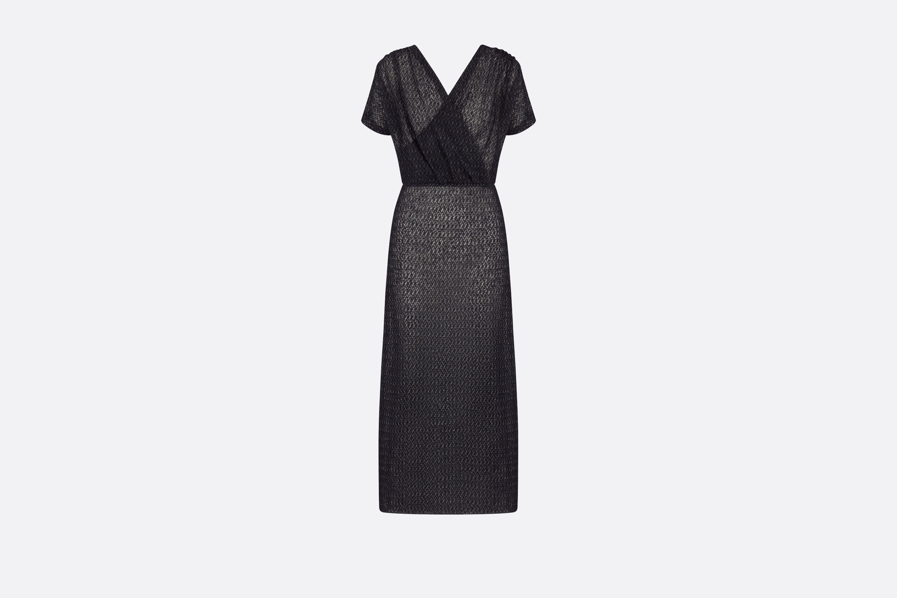 Wraparound Mid-Length Dress - 1