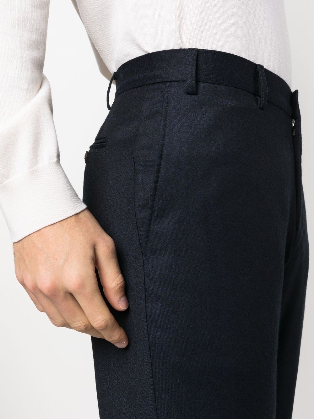 straight-leg cut trousers - 5