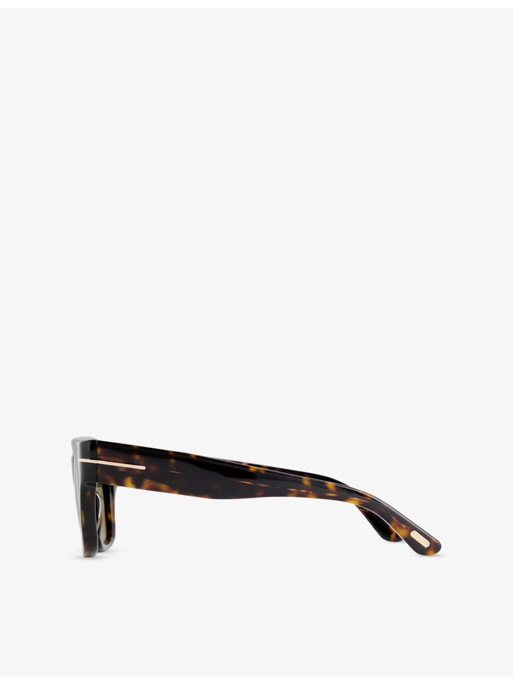 TF1284 52N Marlon Square-Frame Tortoiseshell Acetate Sunglasses - 4