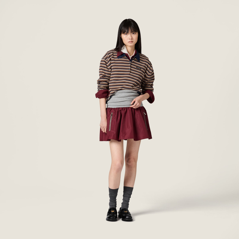 Miu Miu Technical fabric miniskirt outlook