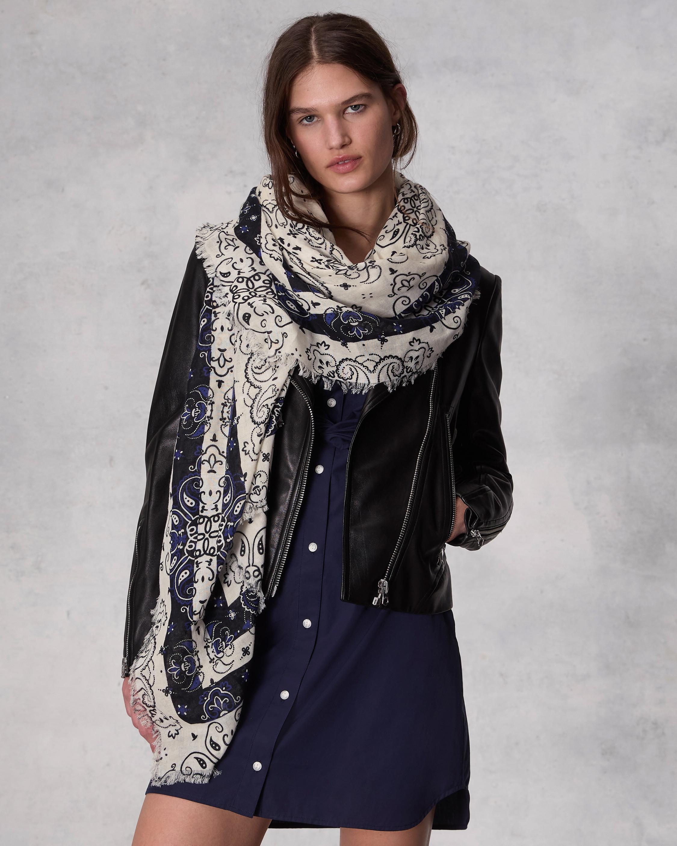 Astra Paisley Cotton Scarf
Lightweight - 2