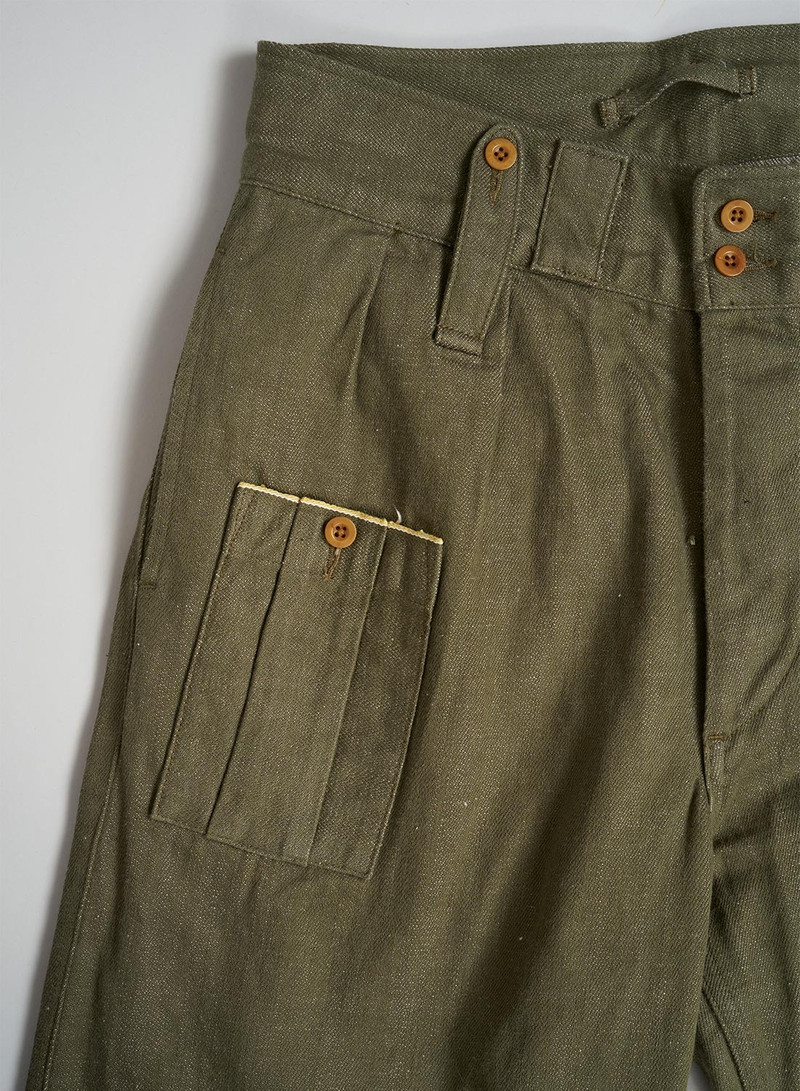 British Army Pant Loose Denim in Green 6