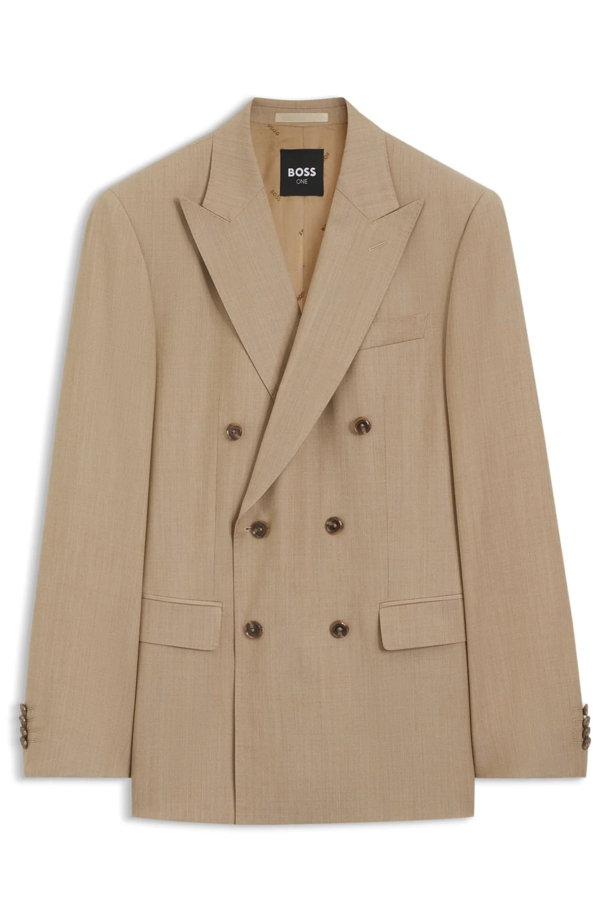 SLIM-FIT JACKET IN VIRGIN WOOL SERGE - 1