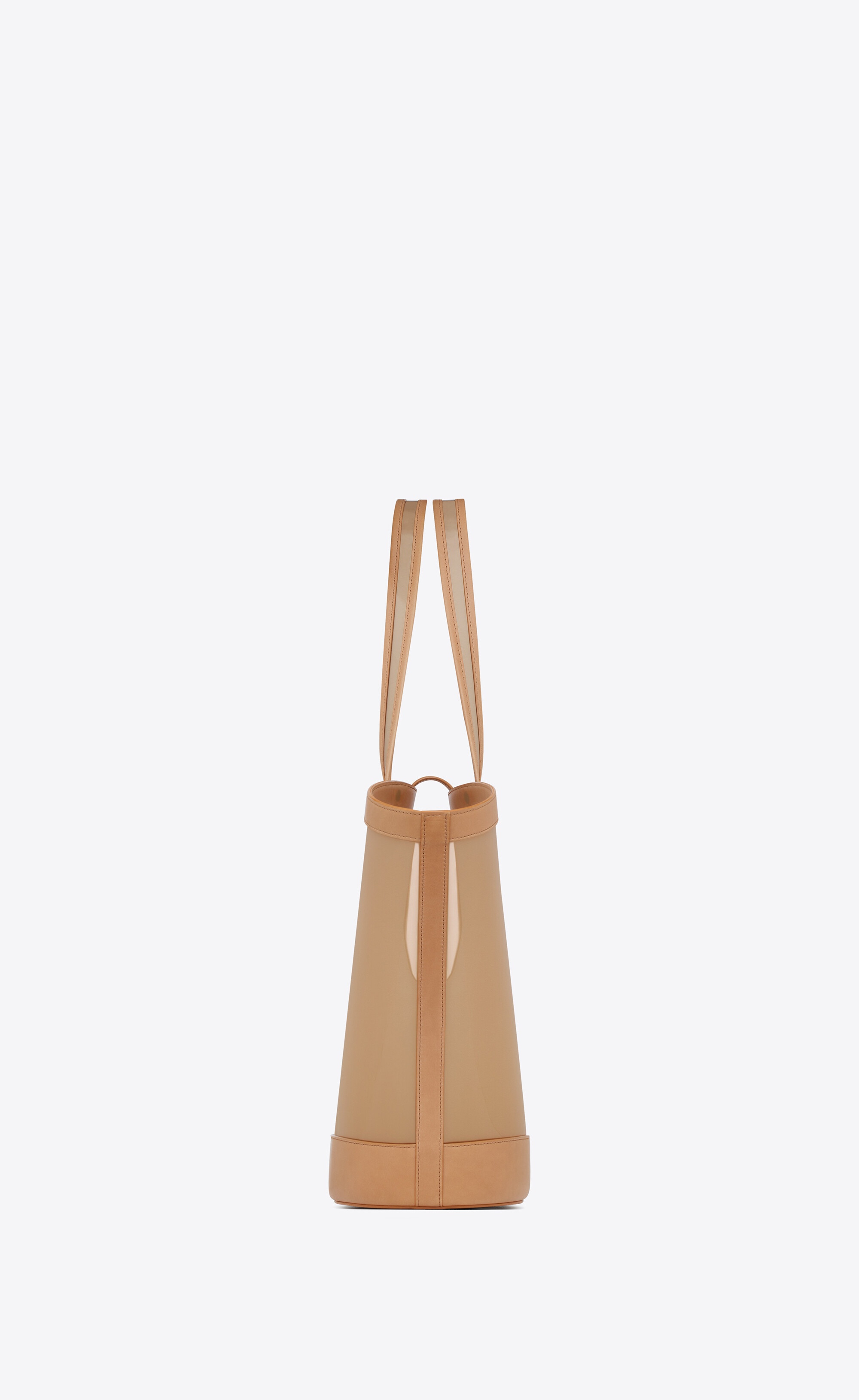 panier medium in vinyl and vegetable-tanned leather - 3