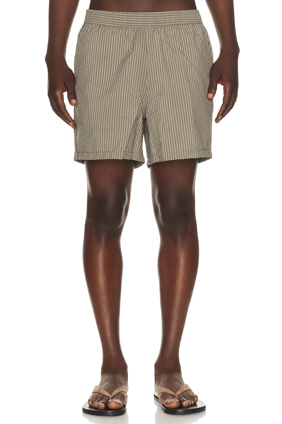 Fossil Seersucker Swim Trunks - 1