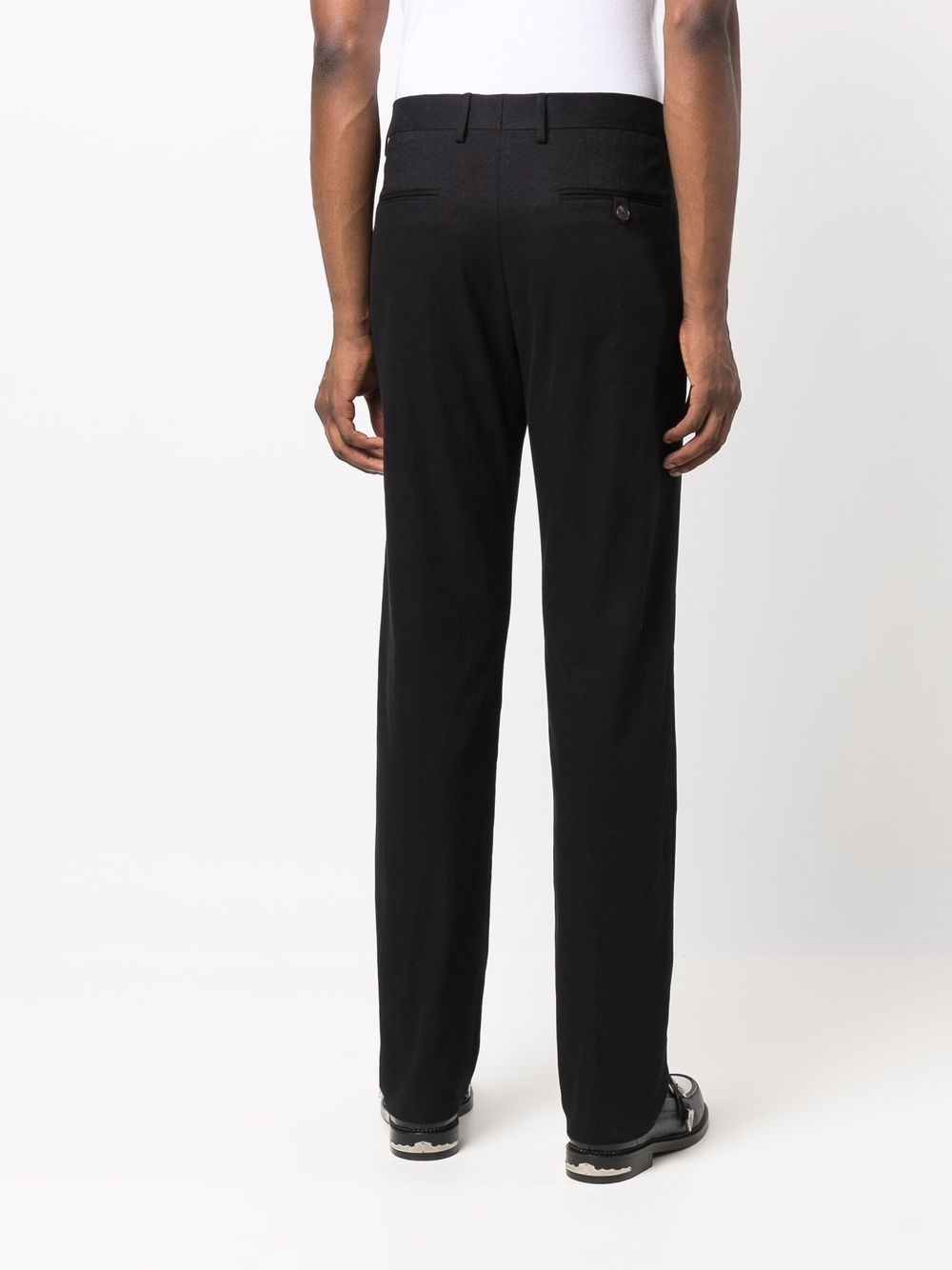 straight-leg tailored trousers - 4