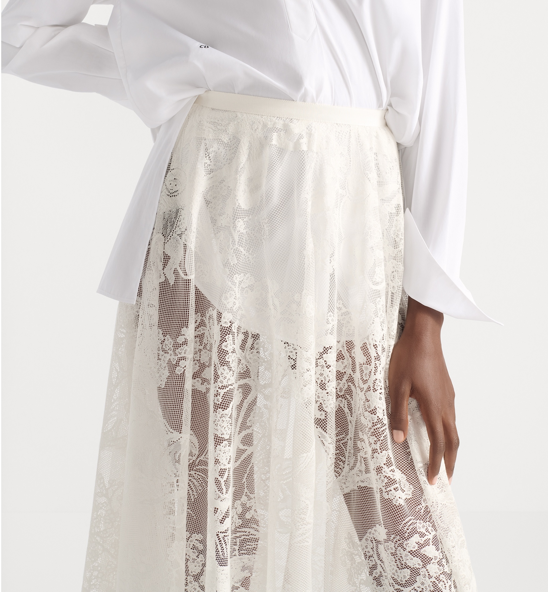 Dioriviera Mid-Length Flared Skirt - 3