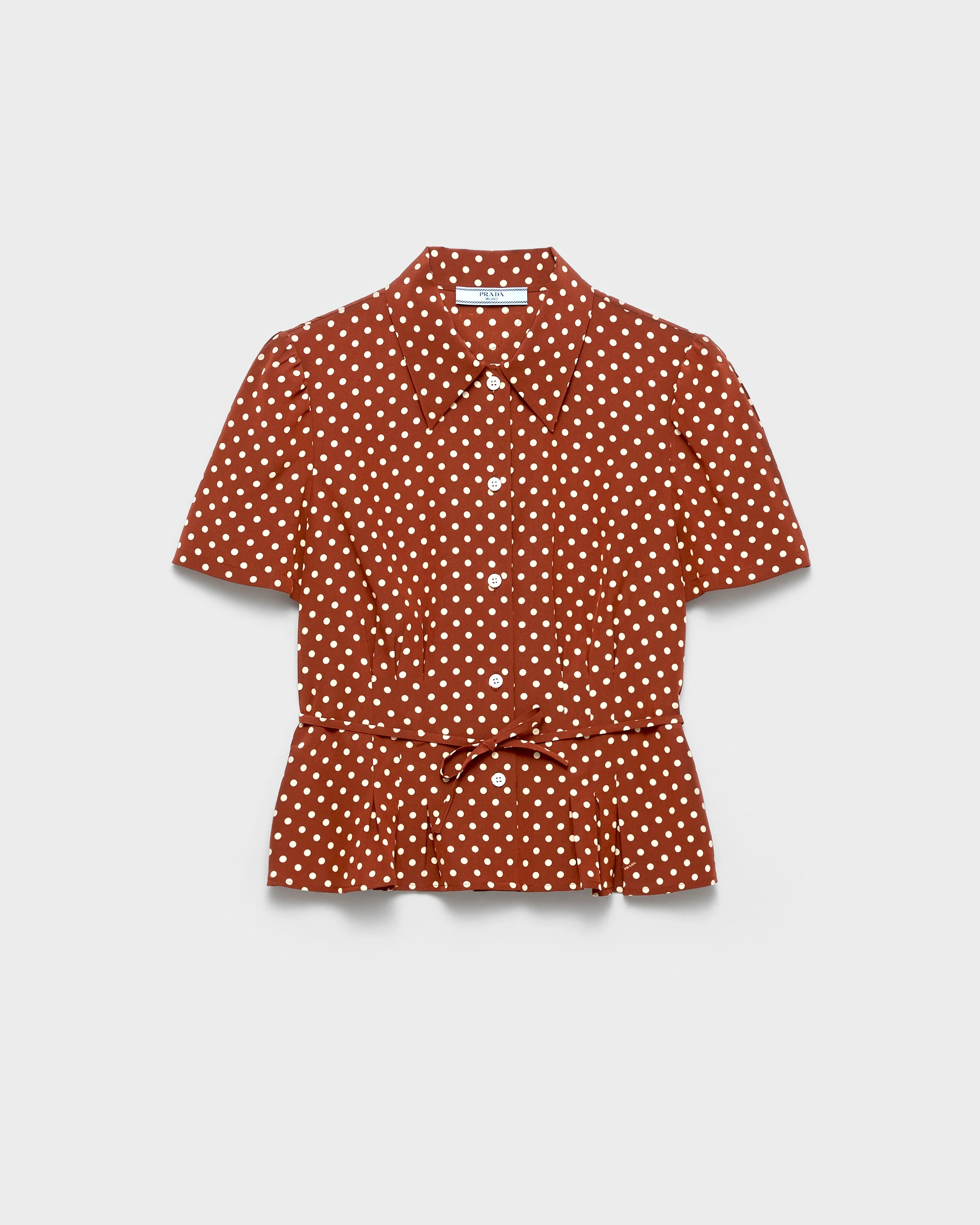 Polka-dot marocain shirt - 1