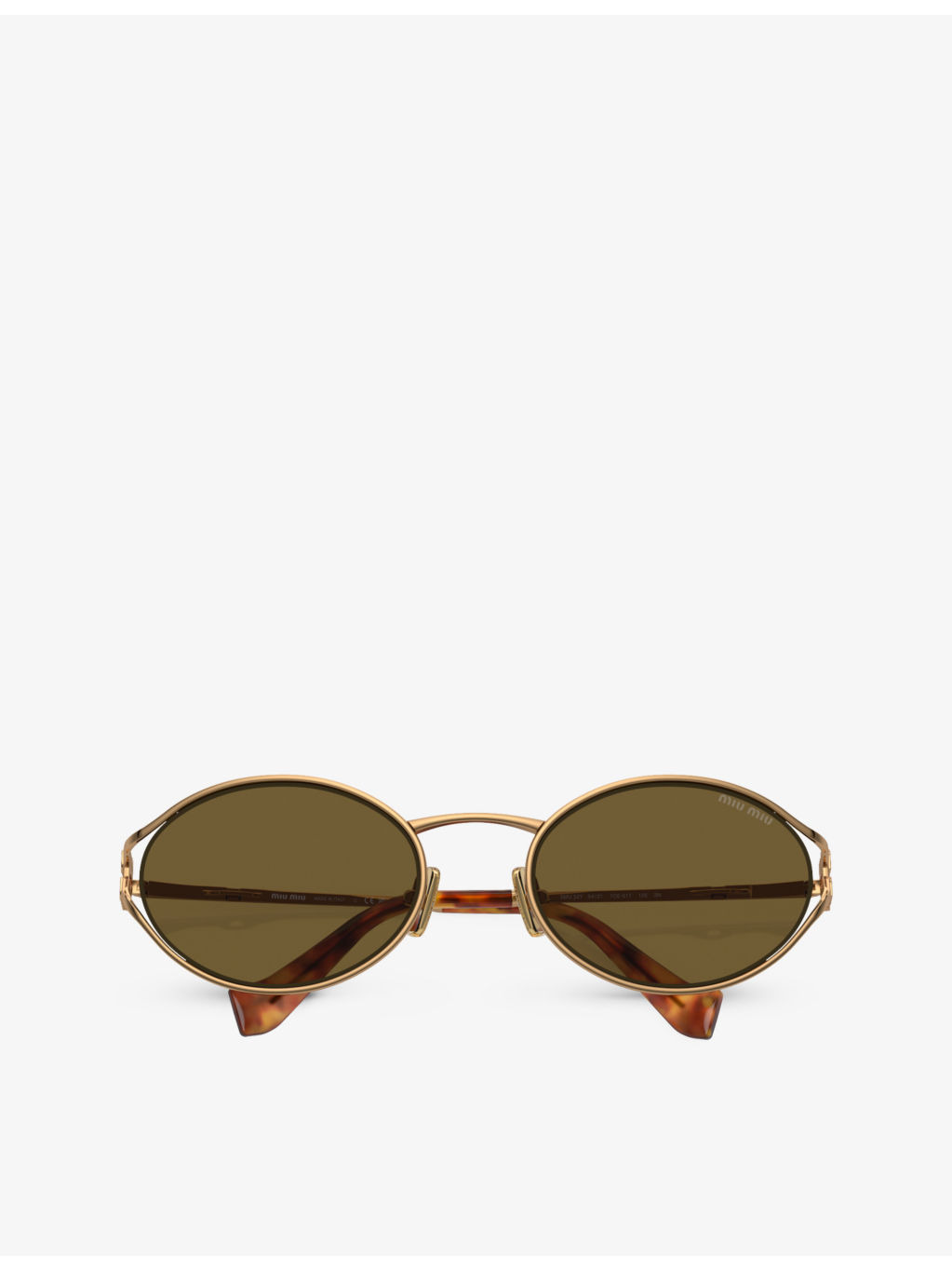 MU 52YS round-frame tinted-lens metal sunglasses - 5