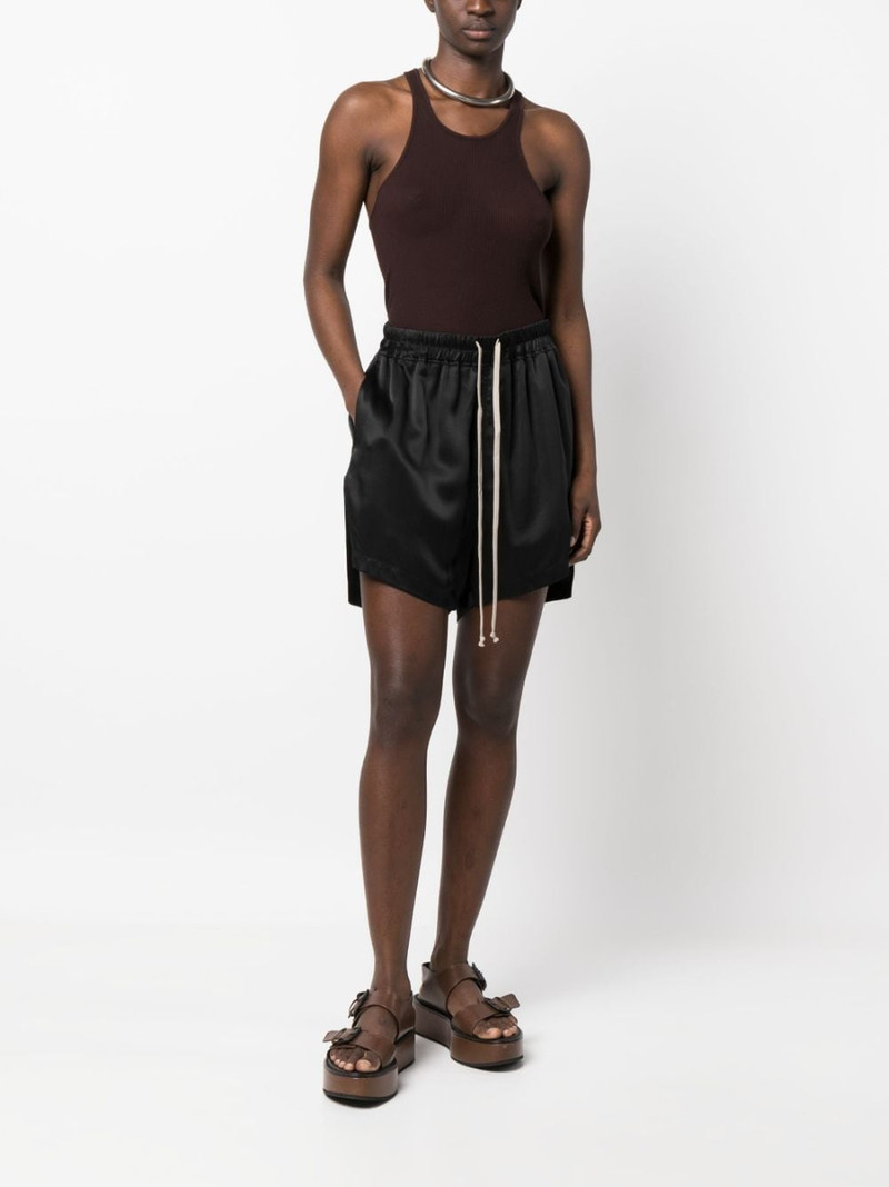 Rick Owens drawstring silk shorts outlook