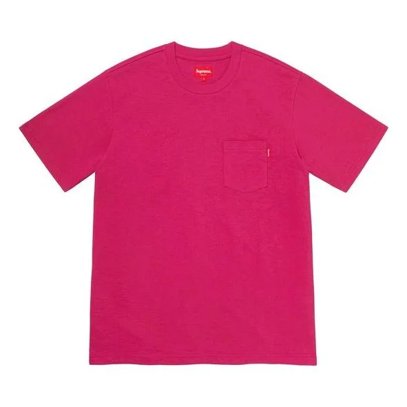 Supreme SS20 Week 1 S/S Pocket Tee Basic Short Sleeve Unisex Purple Red SUP-SS20-132 - 1