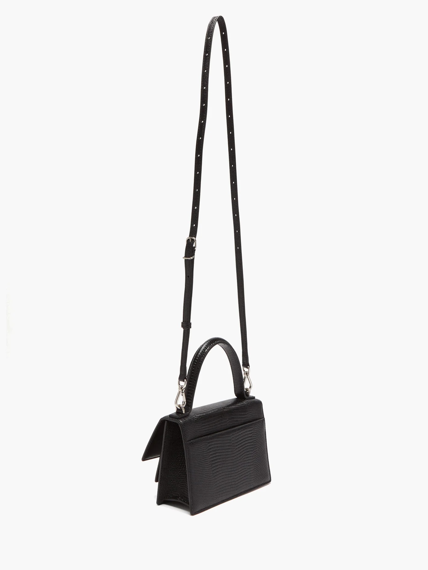 Sharp XS lizard-effect leather cross-body bag - 4