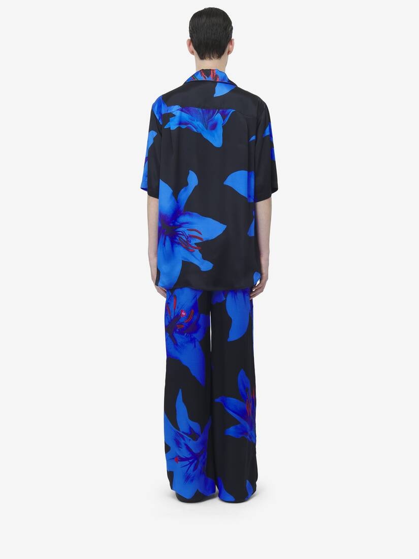 Blue Lily Hawaiian Shirt - 2