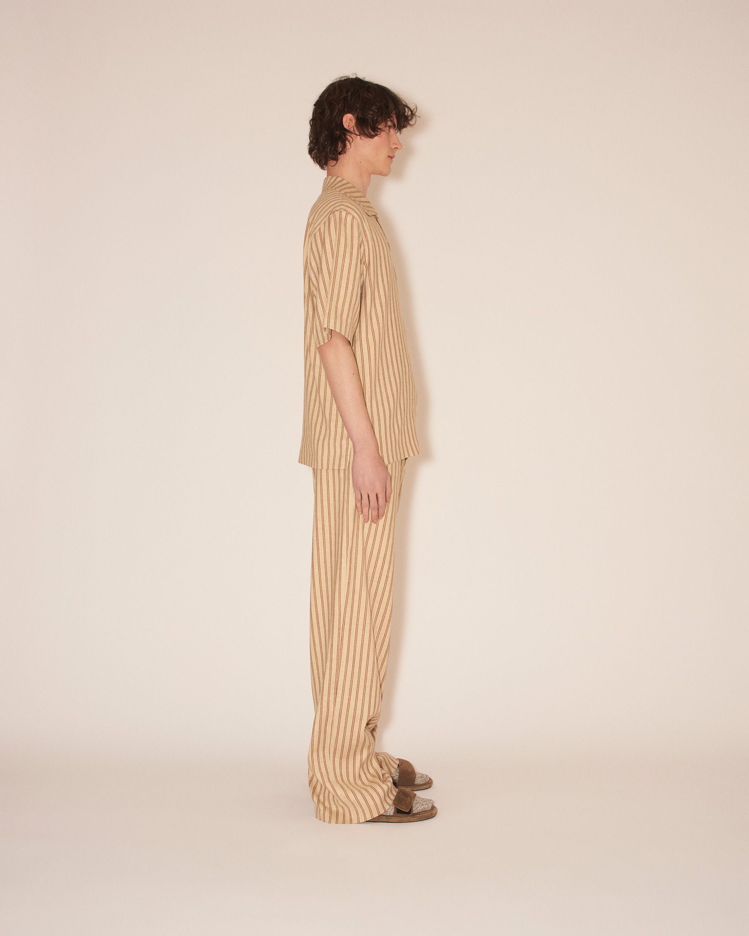 BOLEN - Relaxed shirt - Beige/Brown - 4