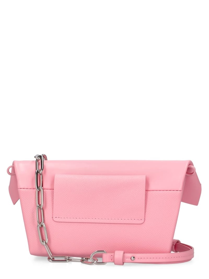 Small Classique snatched leather clutch - 6