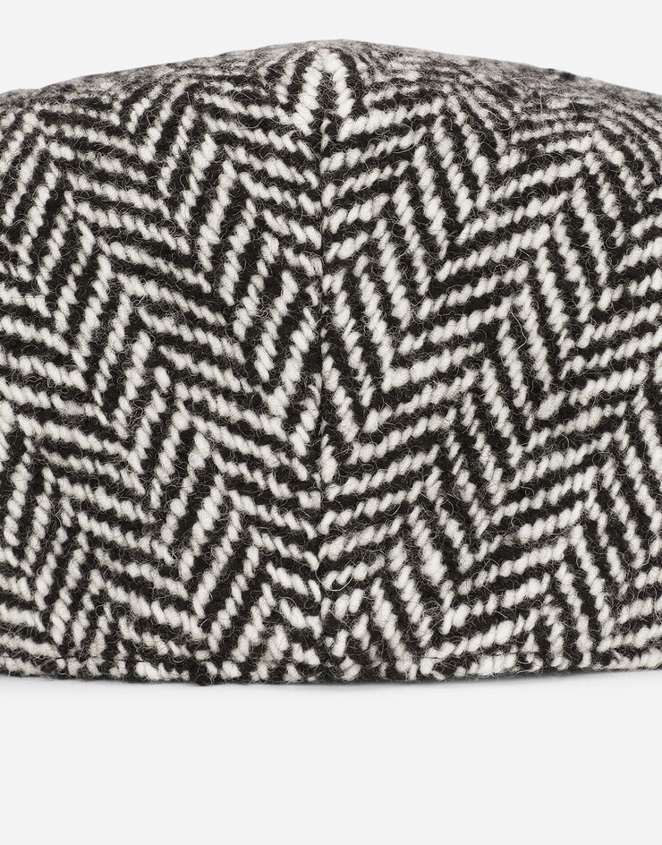 Herringbone wool flat cap - 2