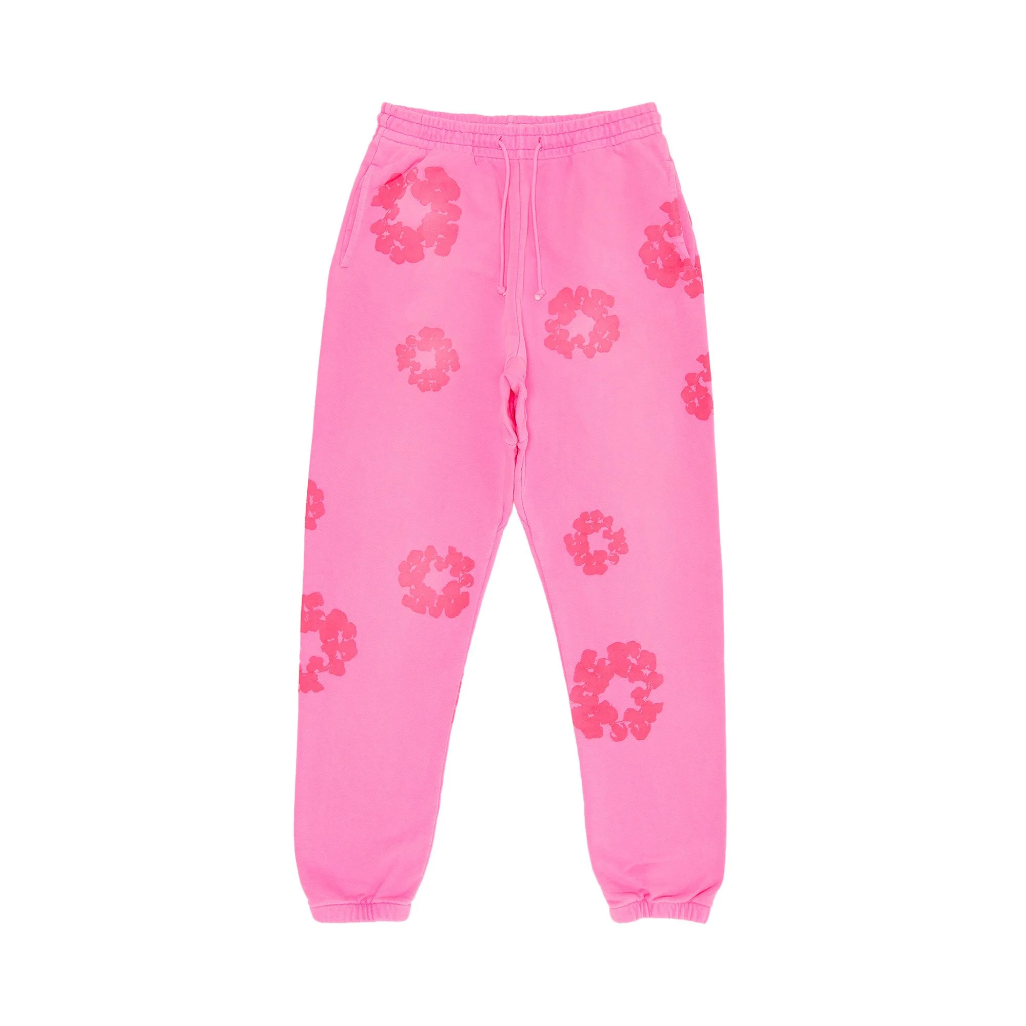 Denim Tears Mono Cotton Wreath Sweatpants 'Pink' - 1