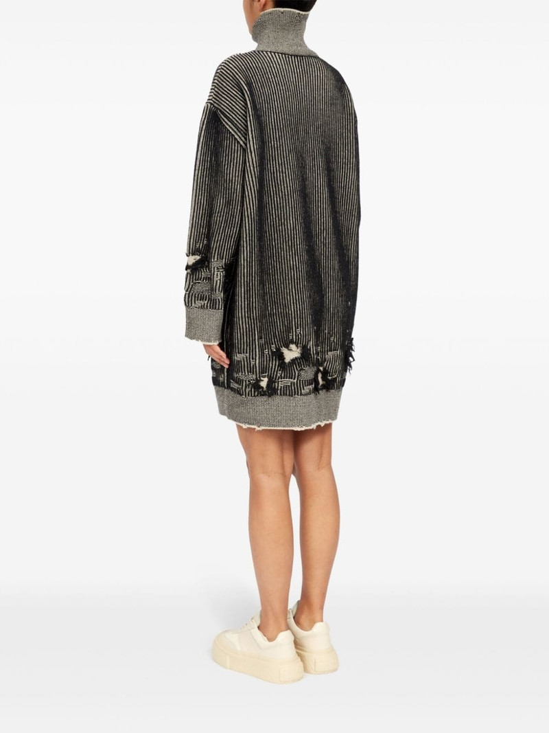 distressed rib-knit jumper dress 5