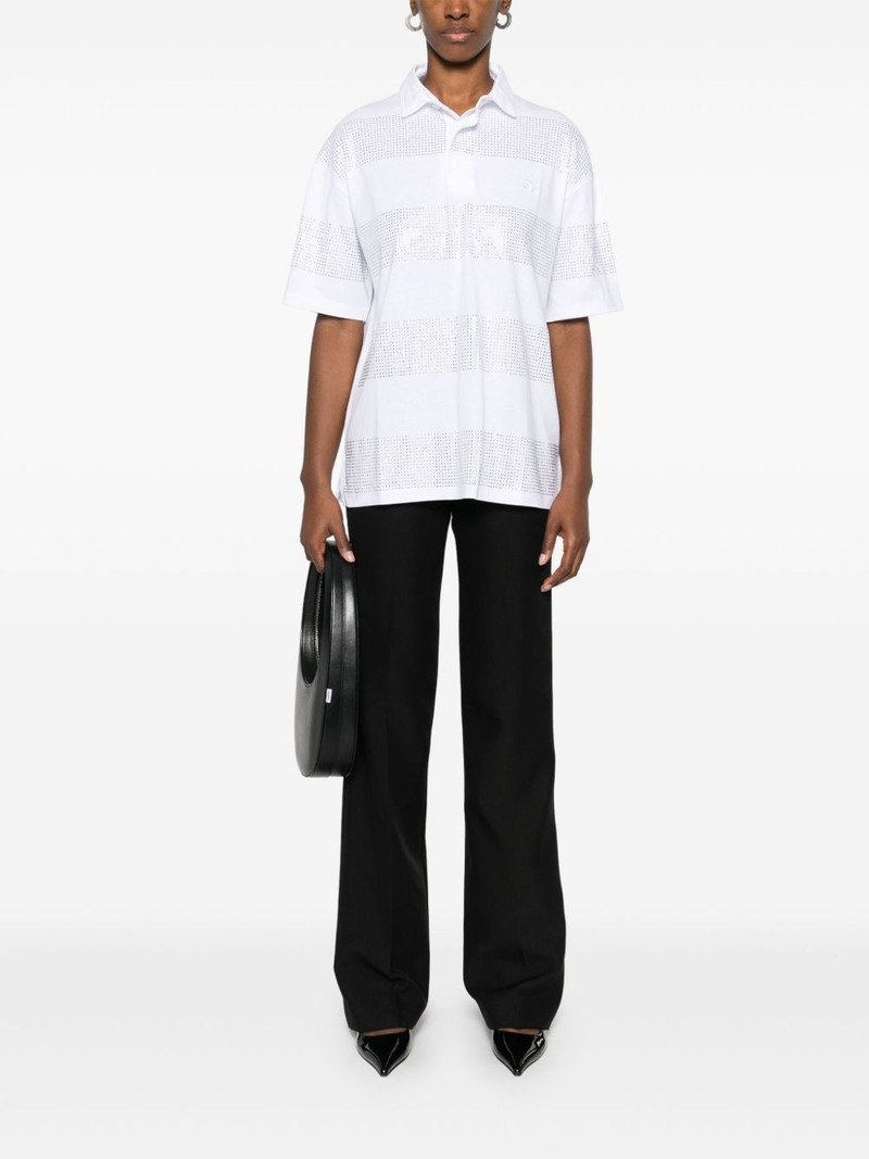 COPERNI crystal-striped polo shirt outlook