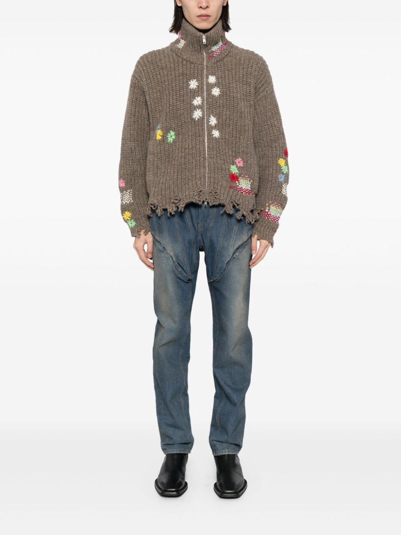 doublet embroidered cardigan outlook