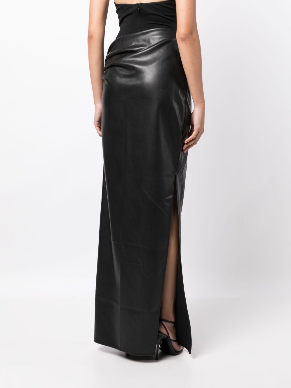 ruched-detailing high-waist skirt - 4