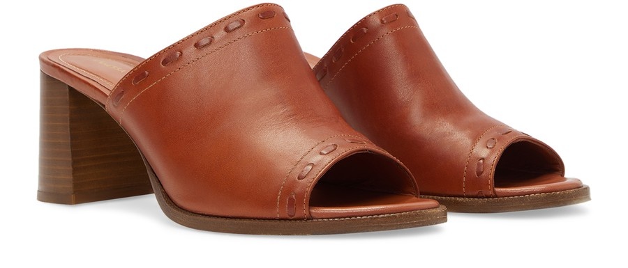 Mules in vegetable tanned leather - 3