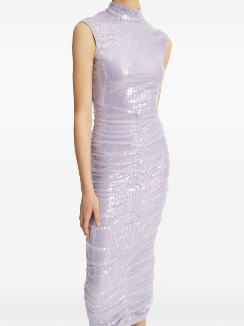 sequin high-neck midi dress 4