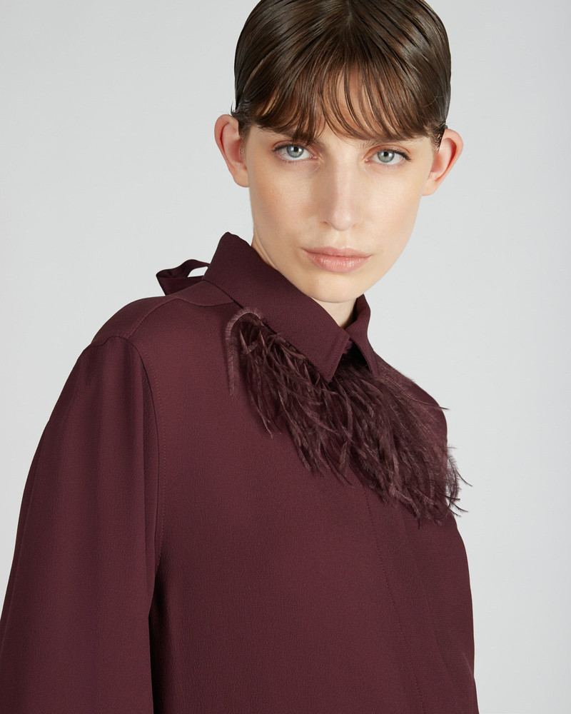 Silk and acetate crêpe de chine slim fit shirt 4