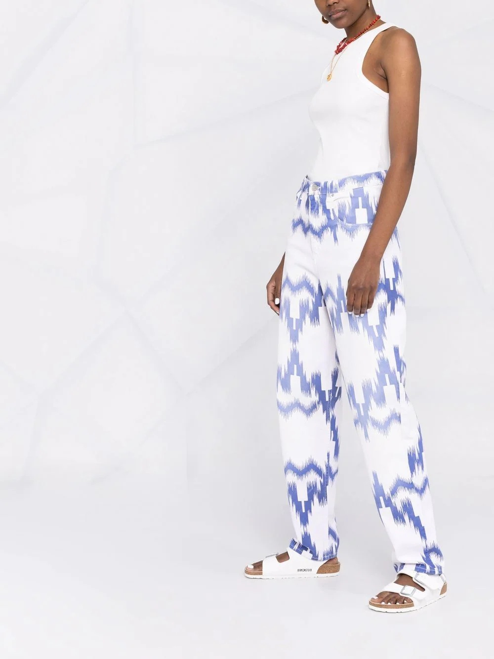 Corfy patterned balloon-leg jeans - 4
